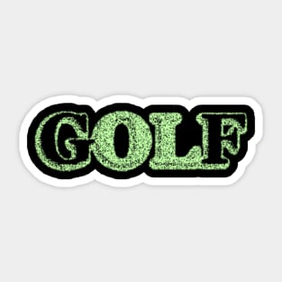 Green Golf Sticker